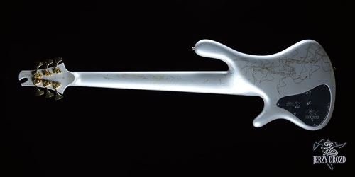 JERZY DROZD Trifid Nebula bass guitar full rear view