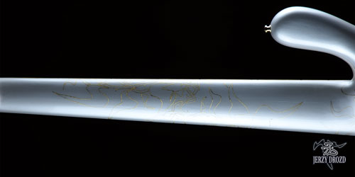 JERZY DROZD Trifid Nebula bass guitar back of the neck