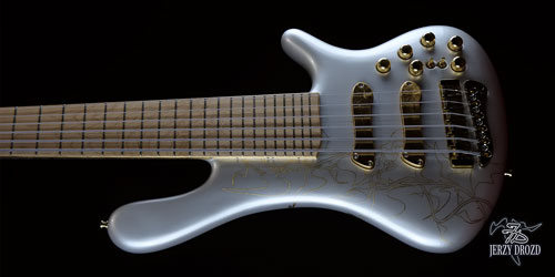 JERZY DROZD Trifid Nebula bass guitar reverse body view