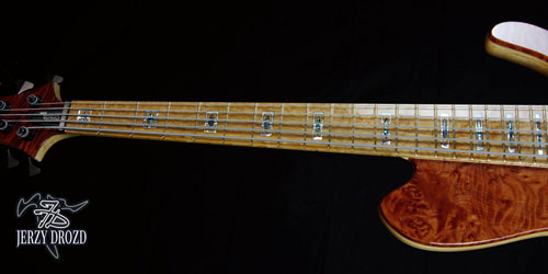 JERZY DROZD Atlas fretboard and "Alianza" inlays view