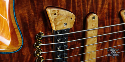 JERZY DROZD Deserto Rosso close up bridge and treble pickup