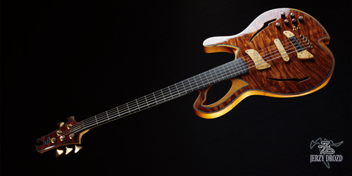 JERZY DROZD Deserto Rosso full angled view of instrument