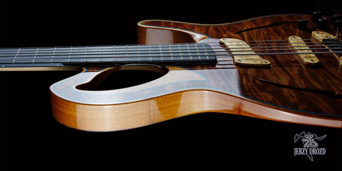 JERZY DROZD Deserto Rosso neck, fretboard upper horn and neck pickup